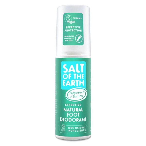 Salt of the Earth Natural Foot Deodorant Spray - Peppermint & Tea Tree