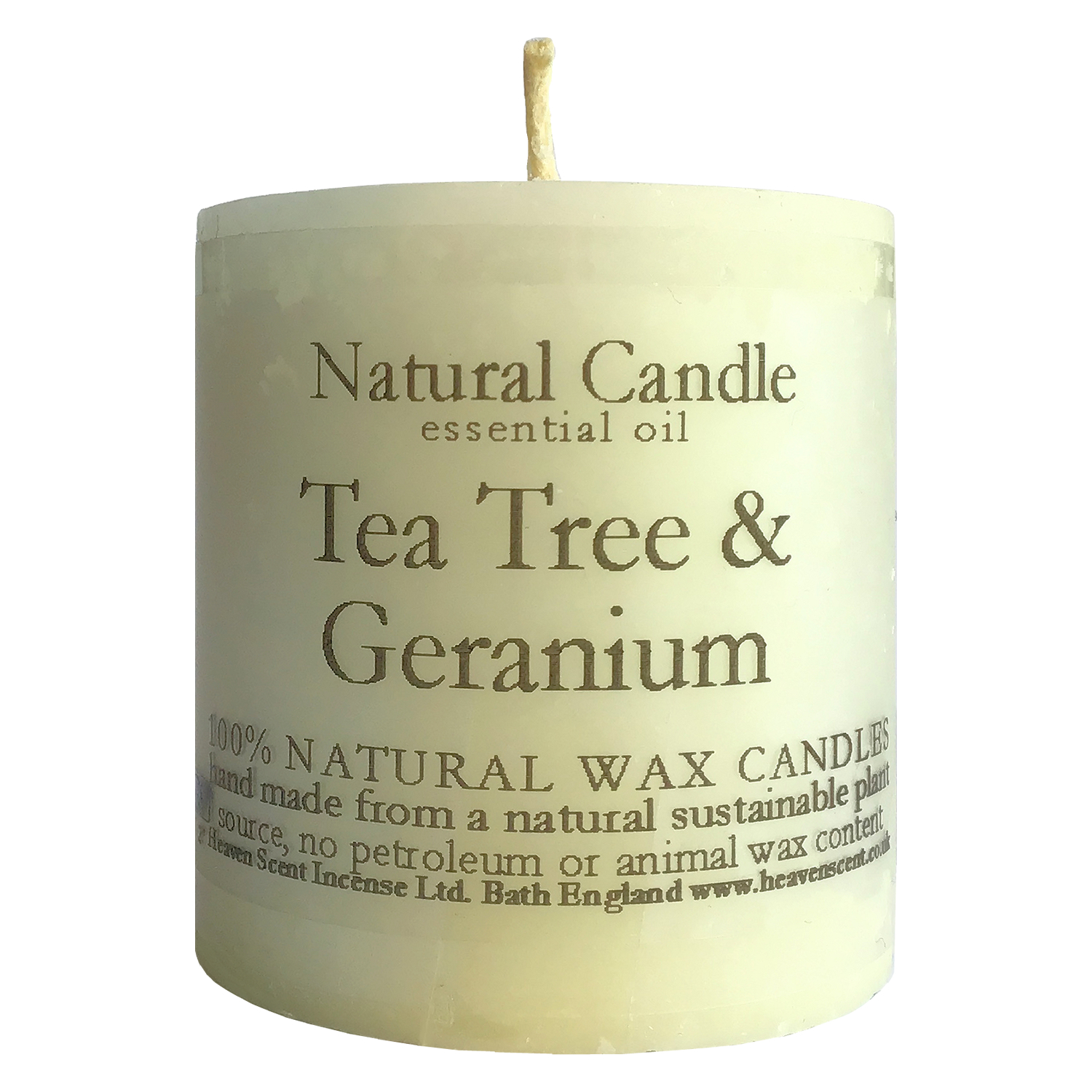 Heaven Scent Essential Oil Candle - Tea Tree & Geranium Heaven Scent Essential Oil Candle - Tea Tree & Geranium