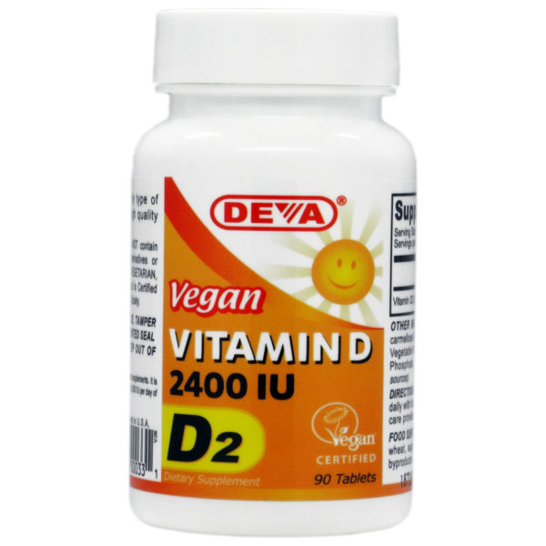 Deva Vegan Vitamin D2 - 2400iu
