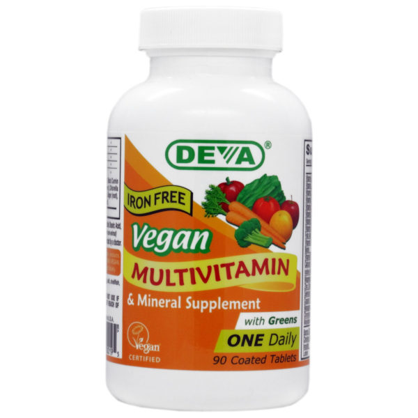 Deva Vegan One-a-Day Multivitamin & Mineral - Iron Free