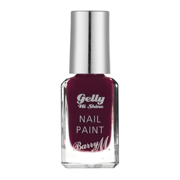 Barry M Cosmetics Gelly Hi Shine Nail Paint - Black Cherry (no. 42)