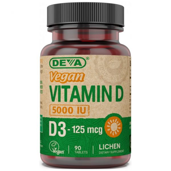 Deva Vegan Vitamin D3 - 5000iu