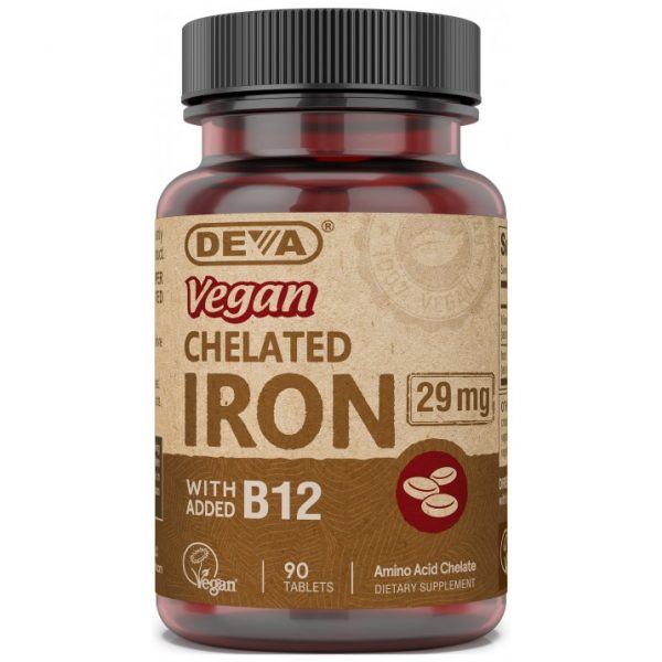Deva Vegan Chelated Iron with added B12