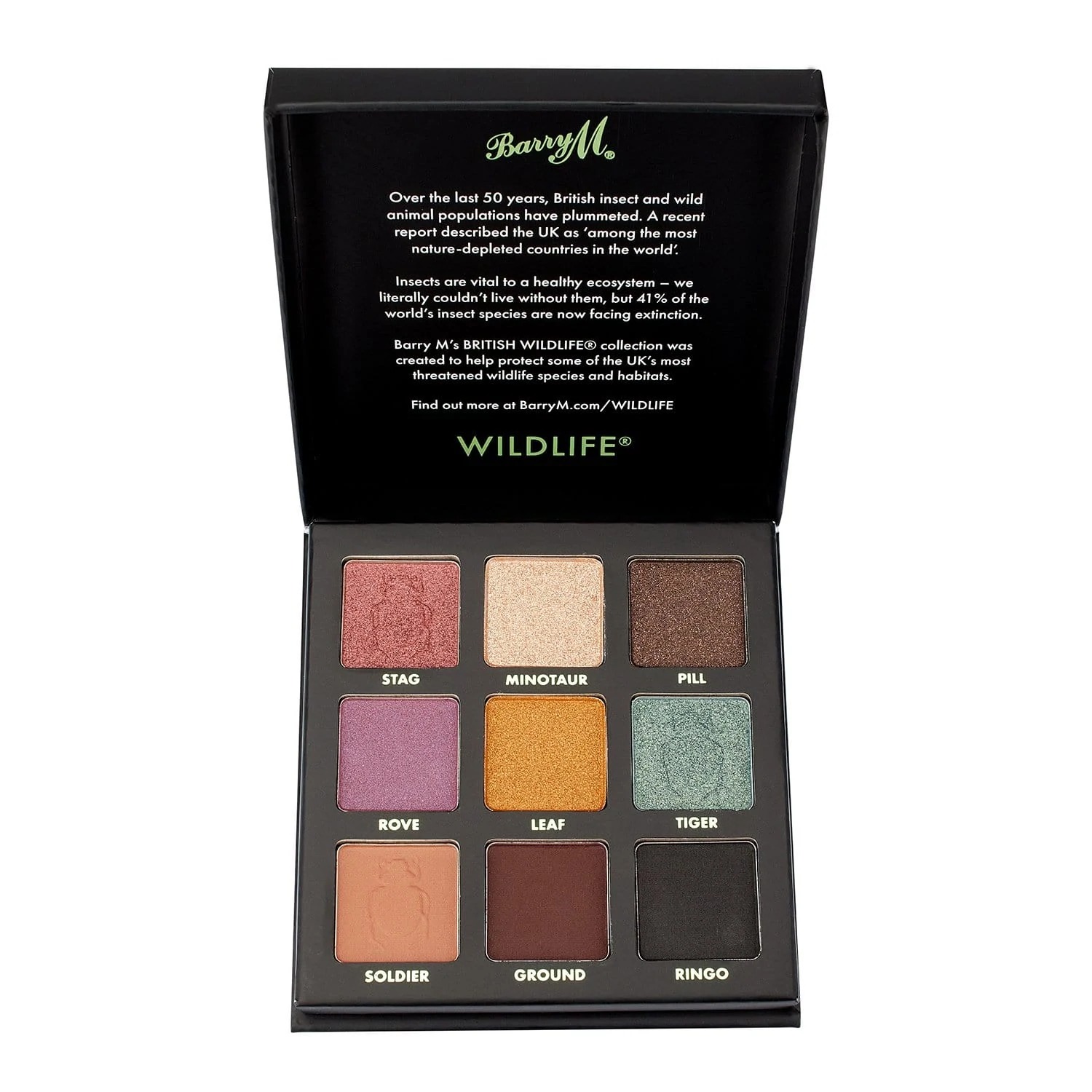 Barry M Cosmetics WILDLIFE® Eyeshadow Charity Palette - Beetle Barry M Cosmetics WILDLIFE® Eyeshadow Charity Palette - Beetle