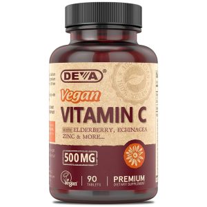 Deva Vegan Vitamin C - 500mg (with Elderberry, Echinacea & Zinc) Deva Vegan Vitamin C - 500mg (with Elderberry, Echinacea & Zinc)